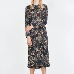 NWOT ZARA Floral Midi Dress size M